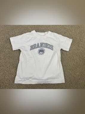 Brandeis Kids' White Short-Sleeve Graphic Tee